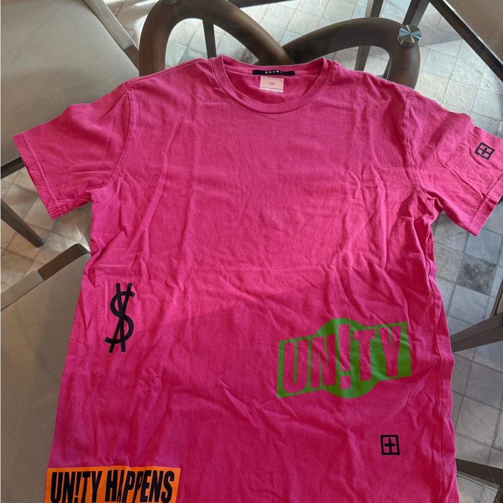 Ksubi Pink Graphic T-Shirt